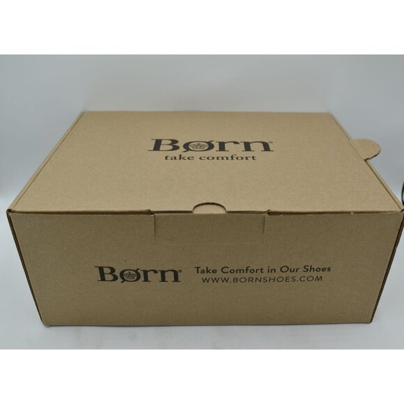 Born Mens Size 11.5 Baylor Dark Grey Distressed Suede Slip On Loafers Shoes - Picture 10 of 11